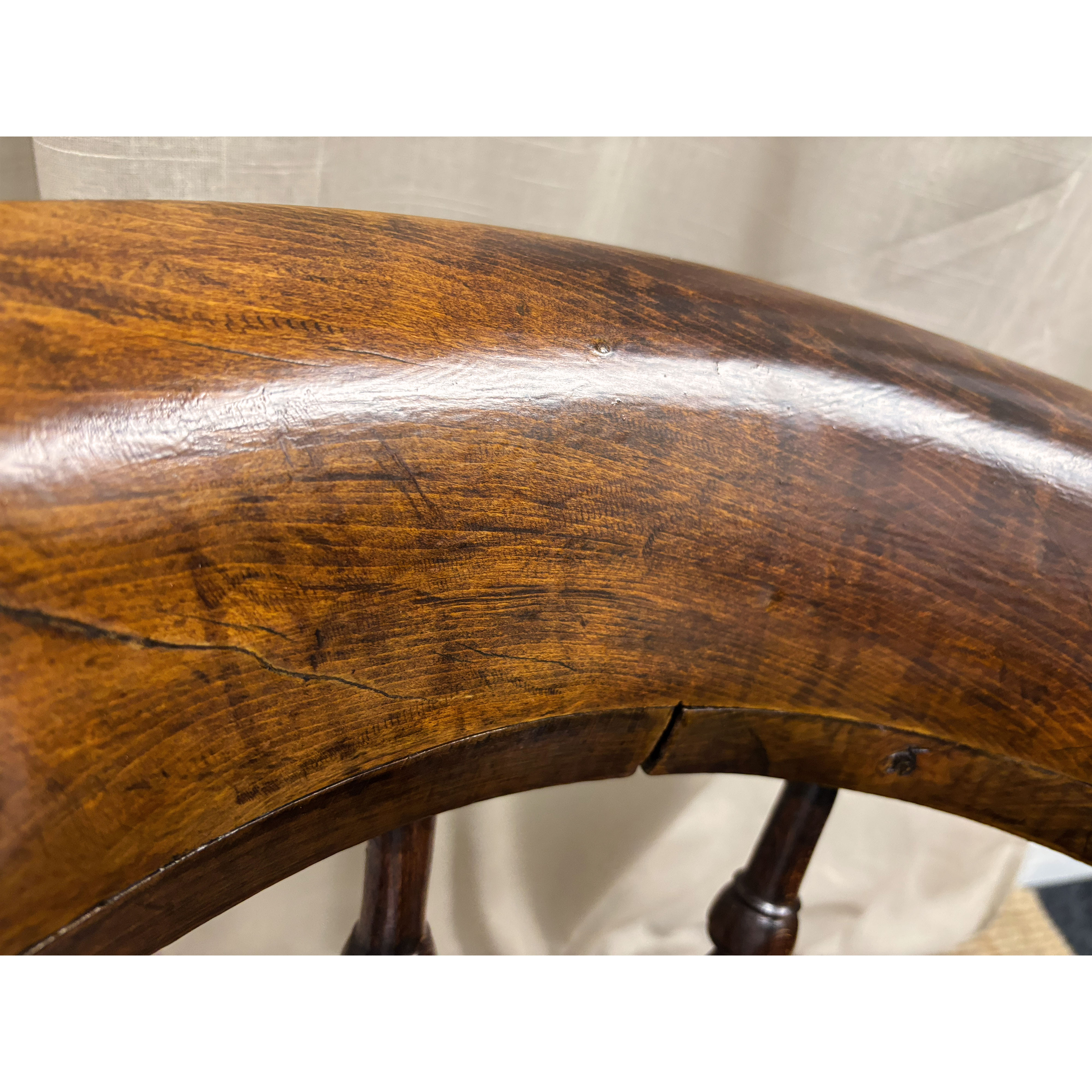 19th Century Ash and Elm Captain’s Armchair