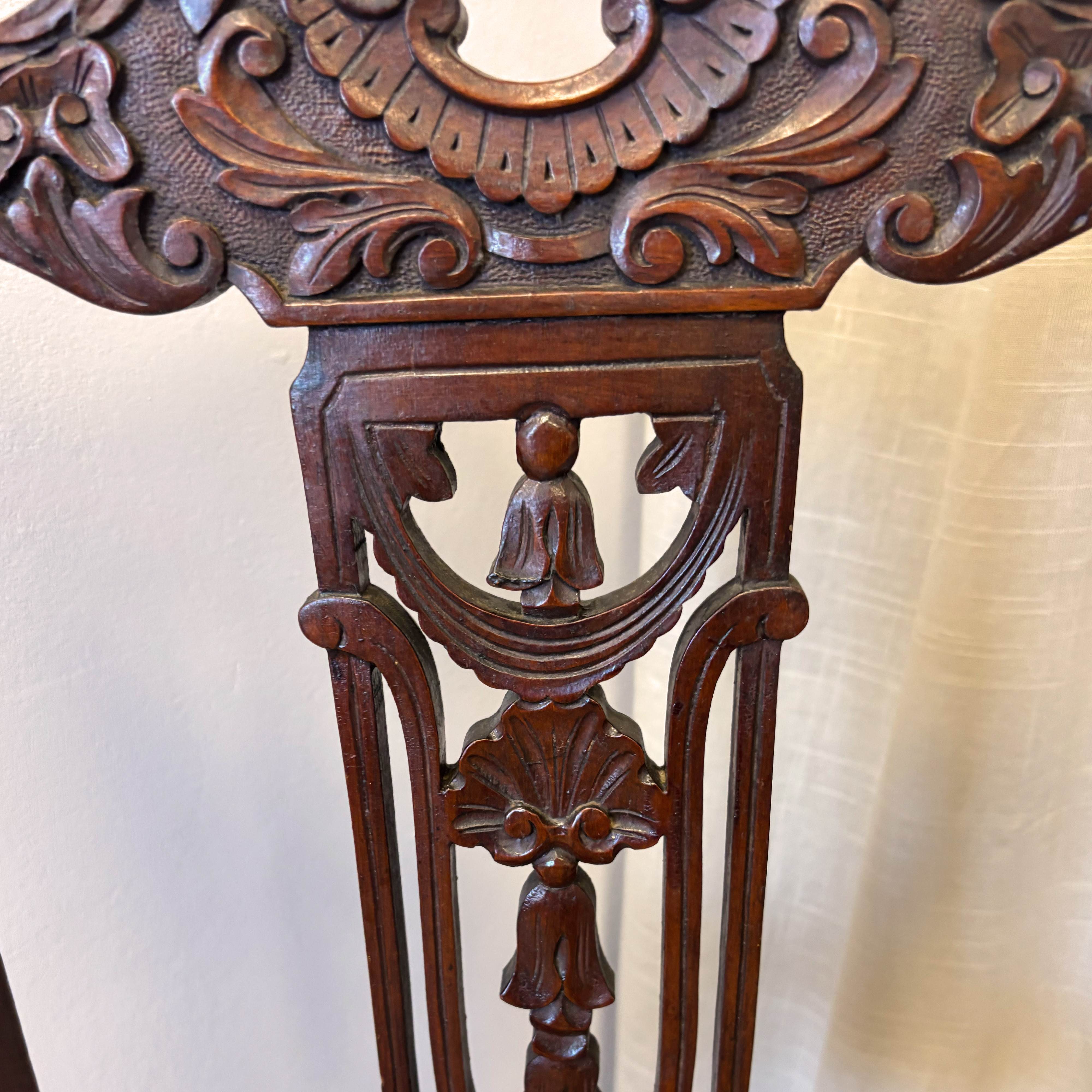 Edwardian Mahogany Floral Needlepoint Chair